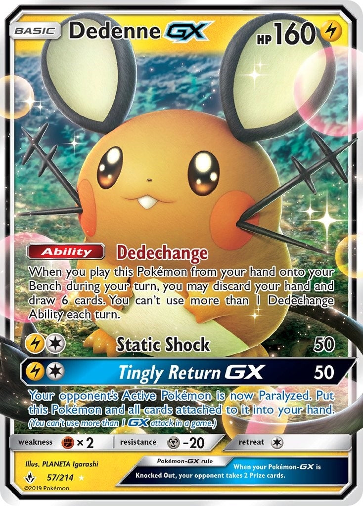 Image for Dedenne GX (57/214) [SM - Unbroken Bonds] - Pokemon