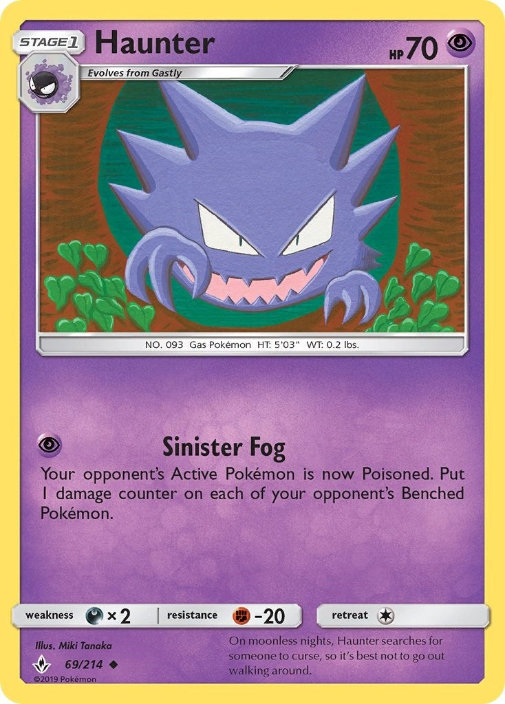 Image for Haunter (69/214) [SM - Unbroken Bonds] - Pokemon