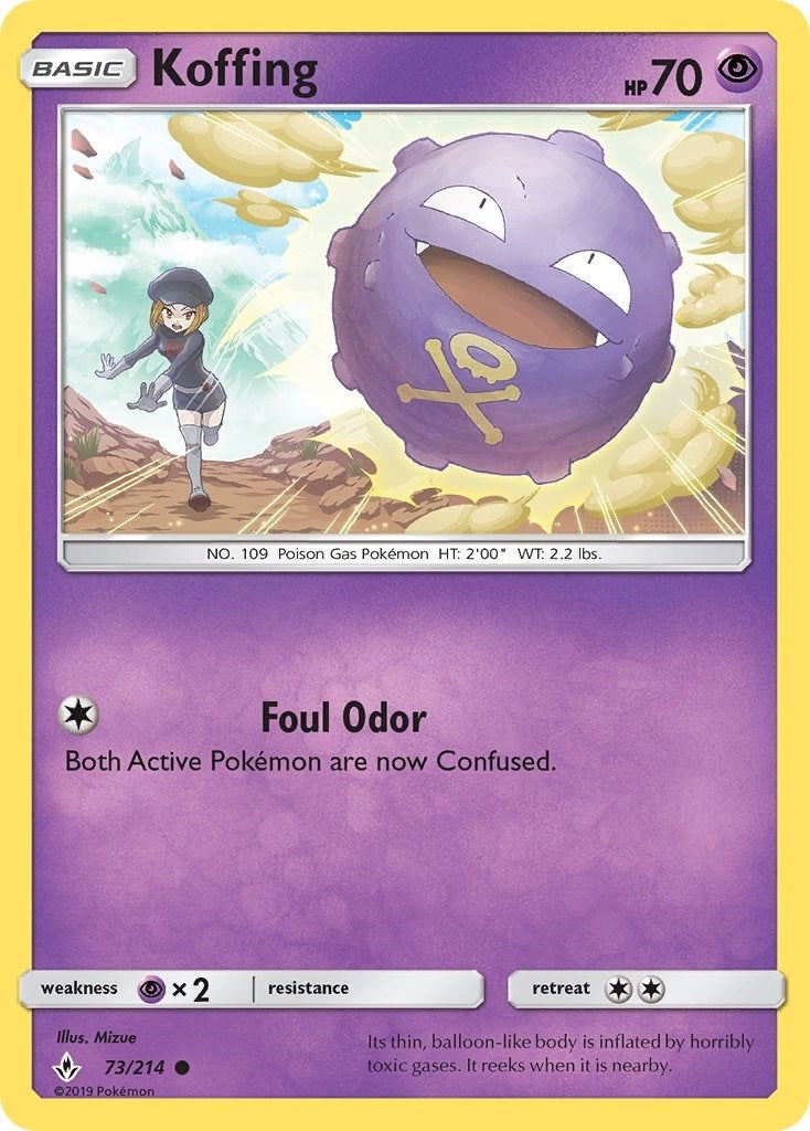 Image for Koffing (73/214) [SM - Unbroken Bonds] - Pokemon