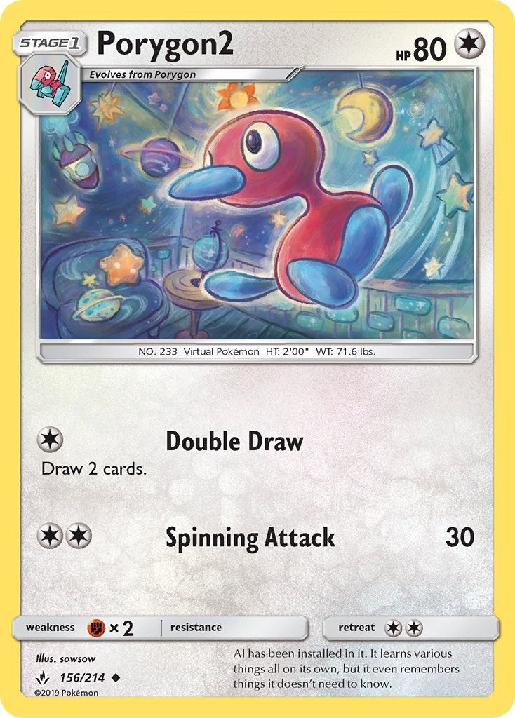 Image for Porygon2 (156/214) [SM - Unbroken Bonds] - Pokemon