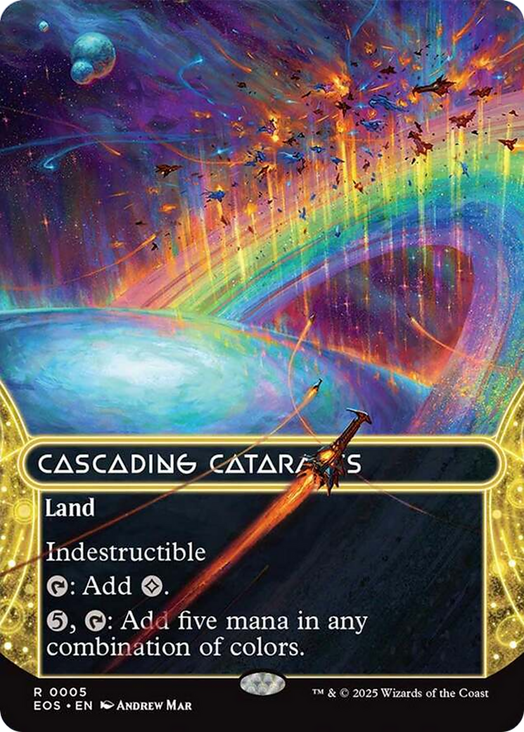 Cascading Cataracts (0005) (Borderless) (5) [Edge of Eternities: Stellar Sights]