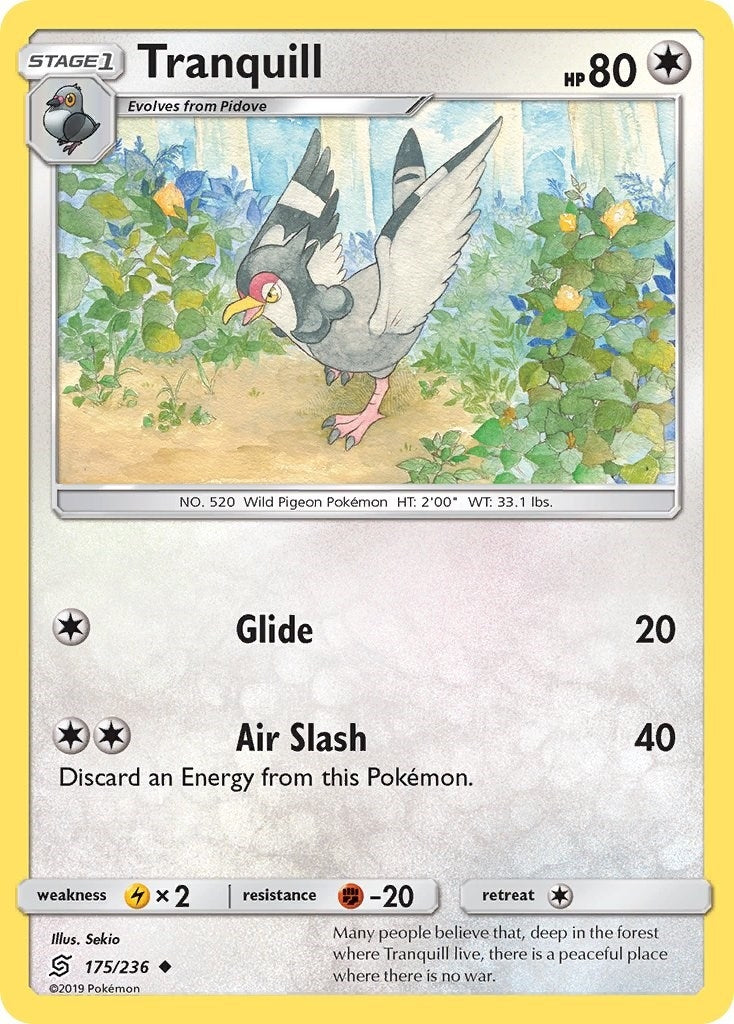 Image for Tranquill (175/236) [SM - Unified Minds] - Pokemon