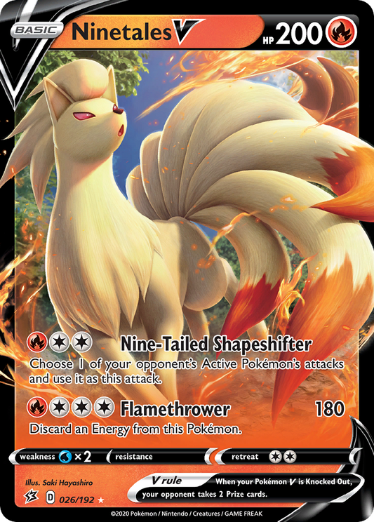 Ninetales V (026/192) [Sword & Shield: Rebel Clash]