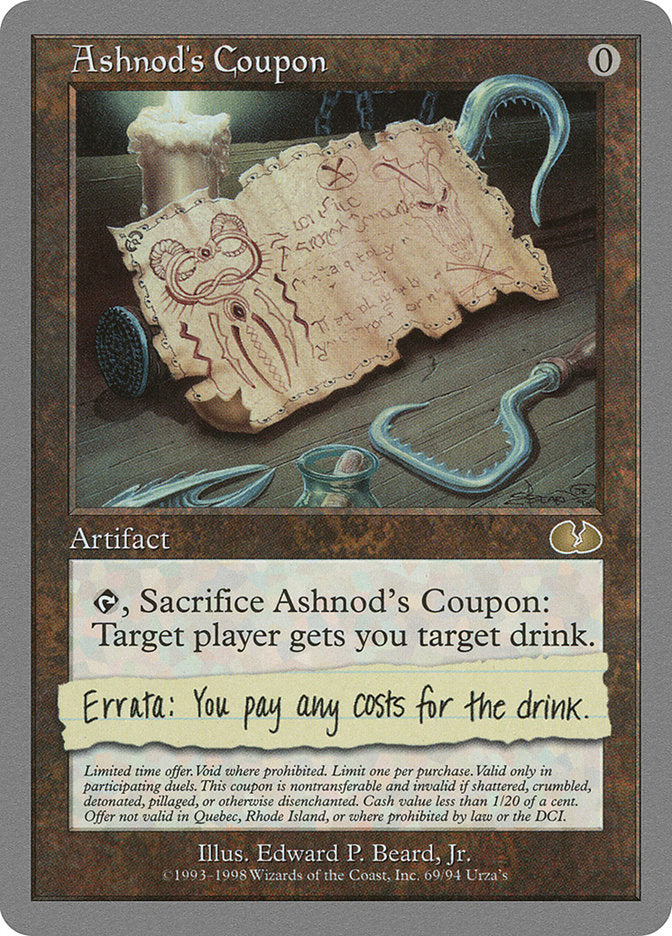 Ashnod's Coupon (69) [Unglued]