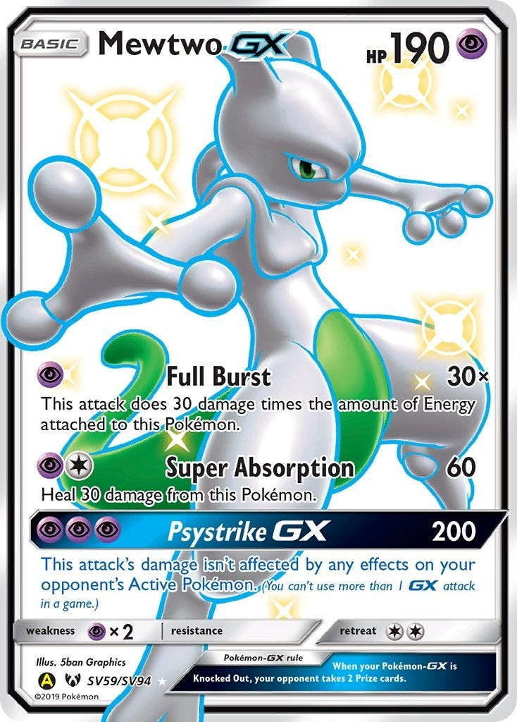 Image for Mewtwo GX (SV59/SV94) [Hidden Fates: Shiny Vault] - Pokemon