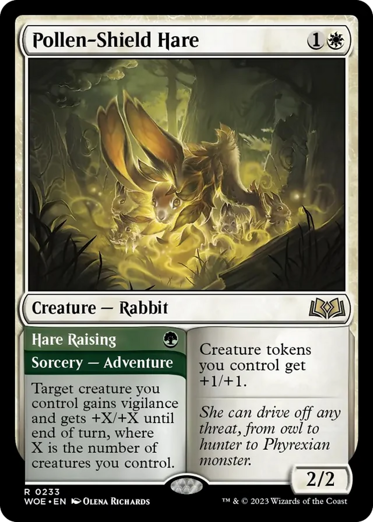 Pollen-Shield Hare // Hare Rising [Wilds of Eldraine]