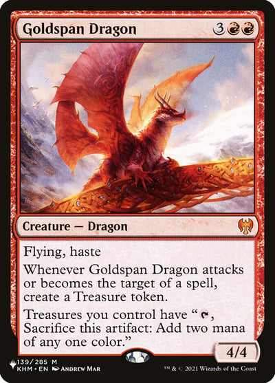 Goldspan Dragon (139/285) (The List Reprints)
