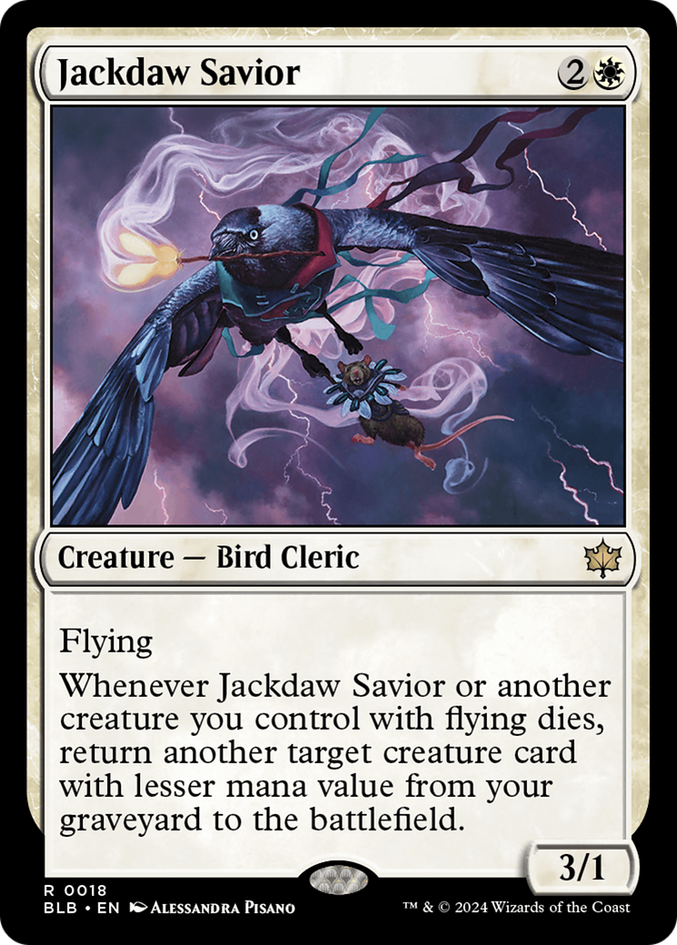 Jackdaw Savior (18) (Bloomburrow)
