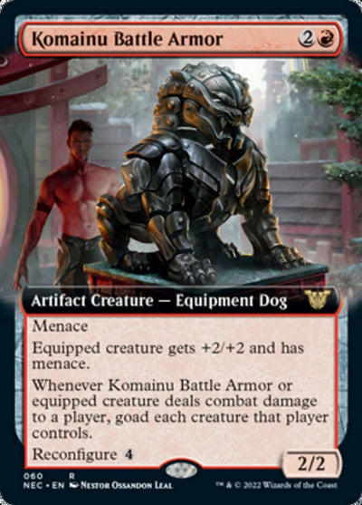 Komainu Battle Armor (Extended Art) (60) (Commander: Kamigawa: Neon Dynasty)