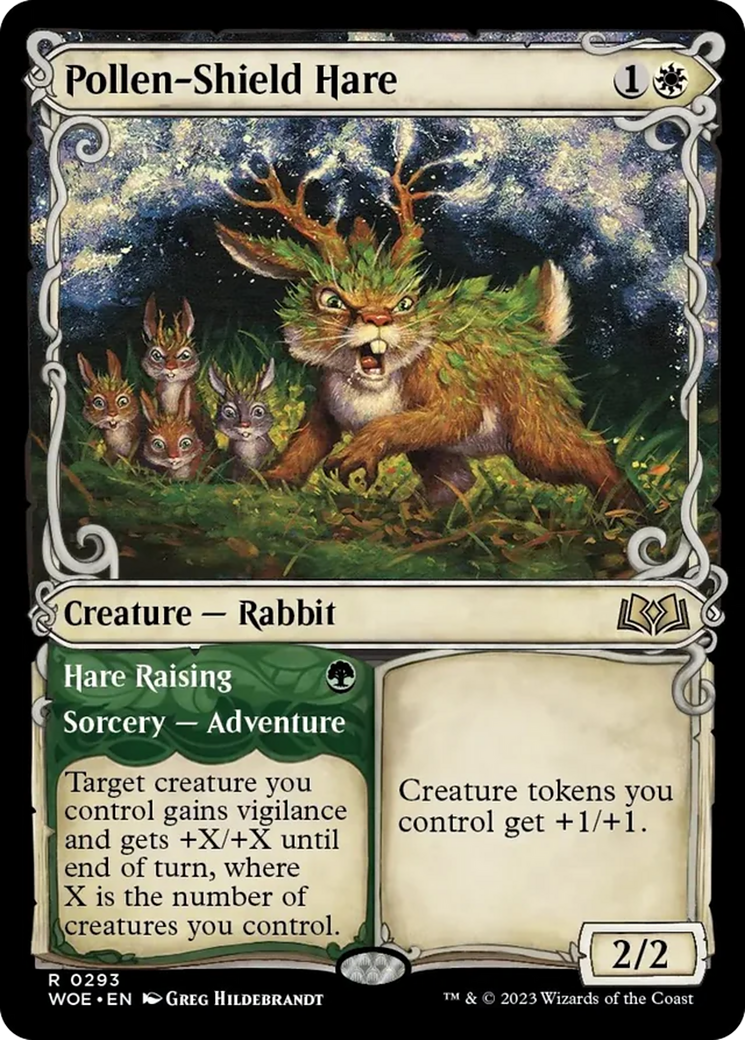 Pollen-Shield Hare // Hare Rising (Showcase) [Wilds of Eldraine]