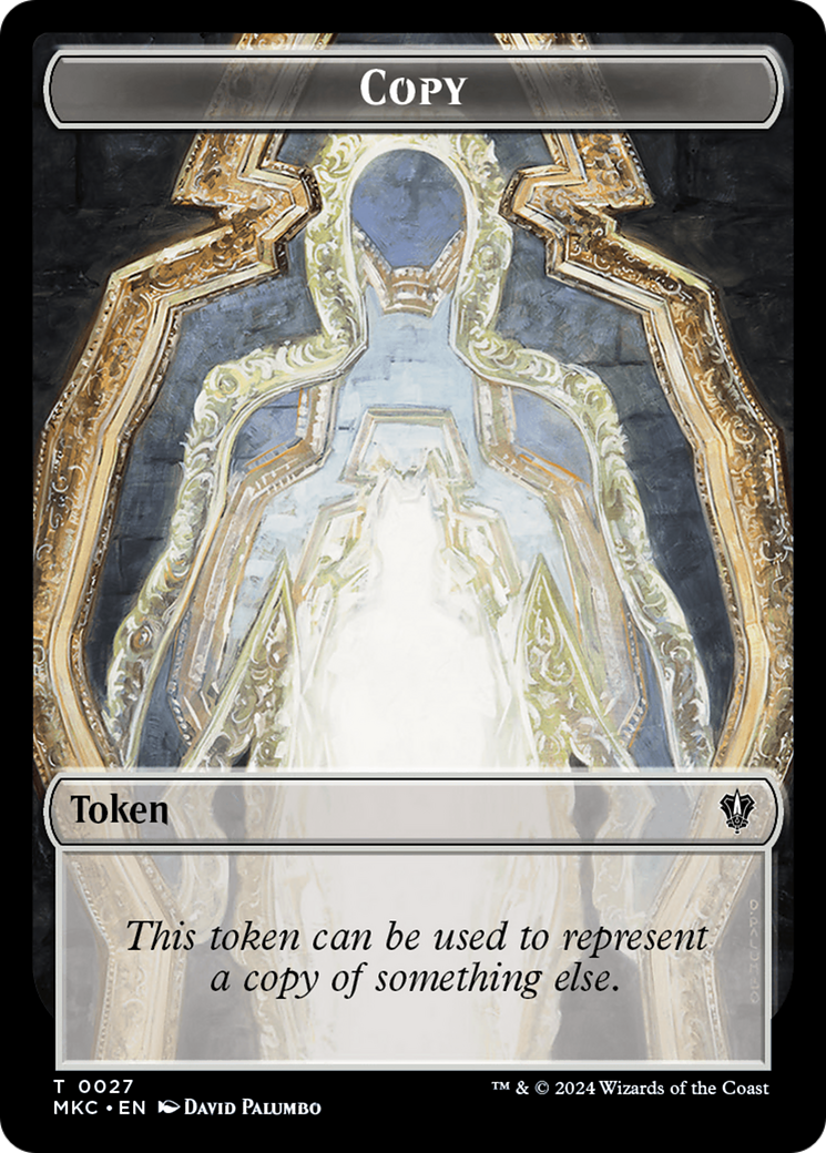 Copy // Zombie Double-Sided Token (27 // 11) [Murders at Karlov Manor]