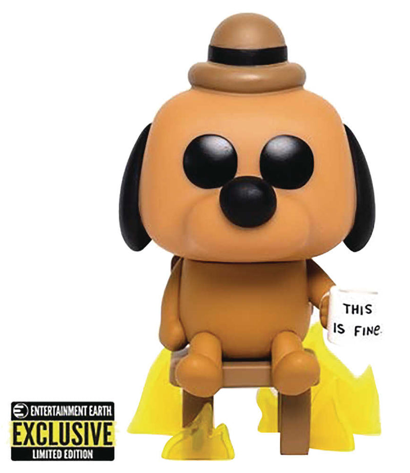 Pop This Is Fine Dog Pop Vinyl Figure