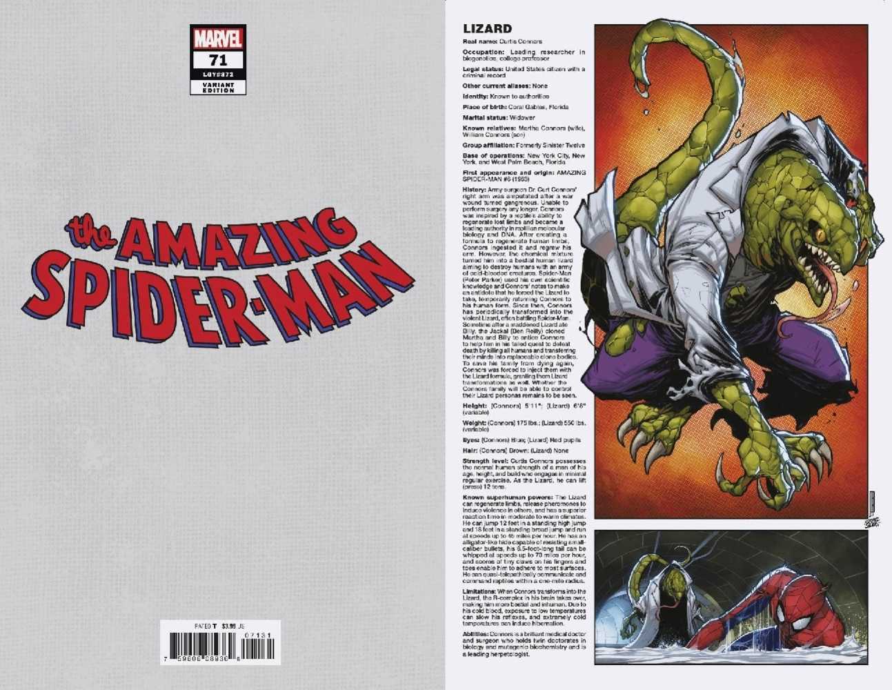 Amazing Spider-Man #71 Handbook Variant Sinw