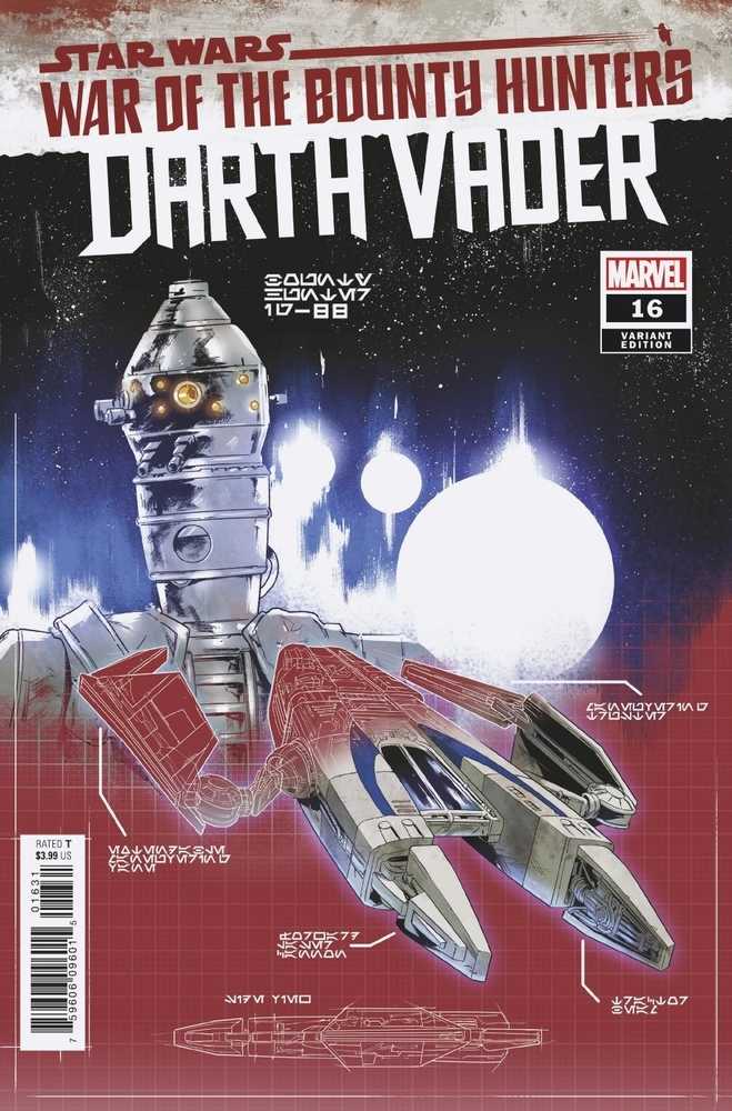 Star Wars Darth Vader #16 Villanelli Blueprint Variant Wobh