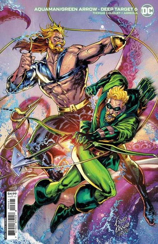 Aquaman Green Arrow Deep Target #6 (Of 7) Cover B Fico Ossio Card Stock Variant