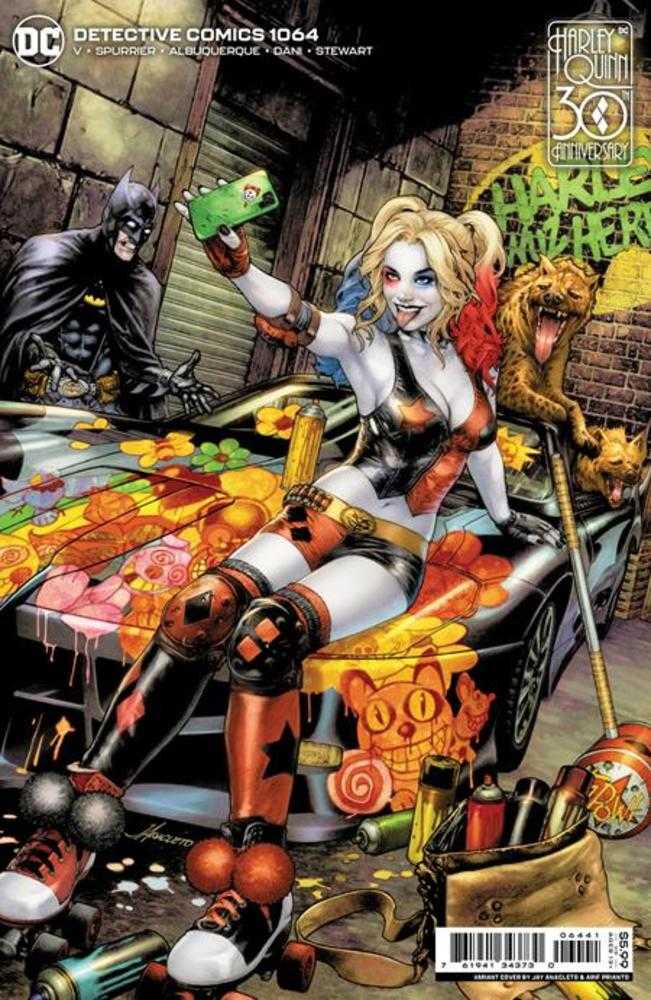 Detective Comics #1064 Cover C Jay Anacleto Harley Quinn 30th Anniversary Card Stock Variant