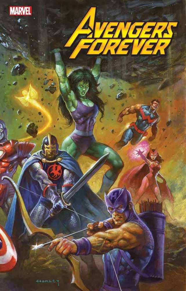 Avengers Forever #13 Horley 80s Avengers Assemble Connect Va