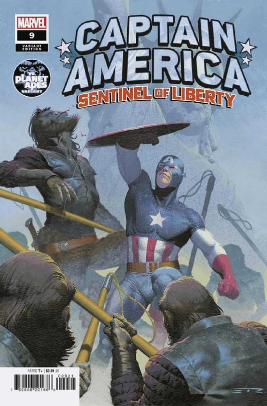 Captain America Sentinel Of Liberty #9 Planet Of The Apes Va