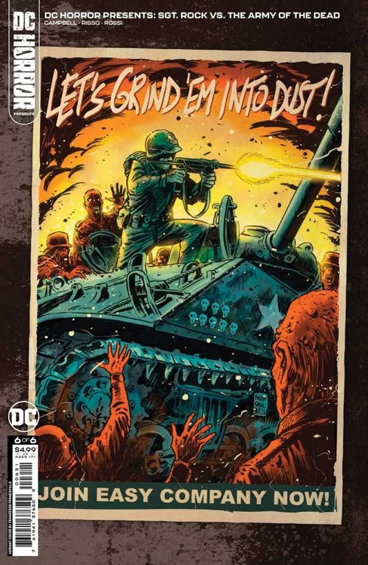 DC Horror Presents Sgt Rock vs The Army Of The Dead #6 (Of 6) Cover B Francesco Francavilla Card Stock Variant (Mature)