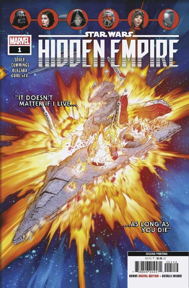 Star Wars Hidden Empire #1 (Of 5) 2nd Print Cummings Variant