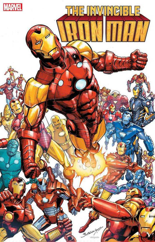 Invincible Iron Man #1 2nd Print Bagley Variant