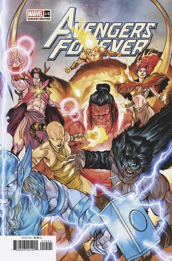 Avengers Forever 15 Caselli Past/Future Avengers Assemble Connecting Variant