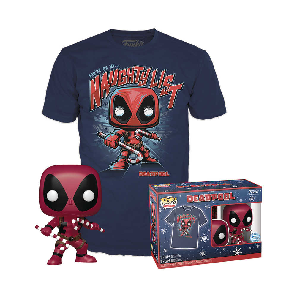 Marvel: Deadpool Holiday Vinyl Figure & T-Shirt Set [Funko Pop! Boxed Tee]