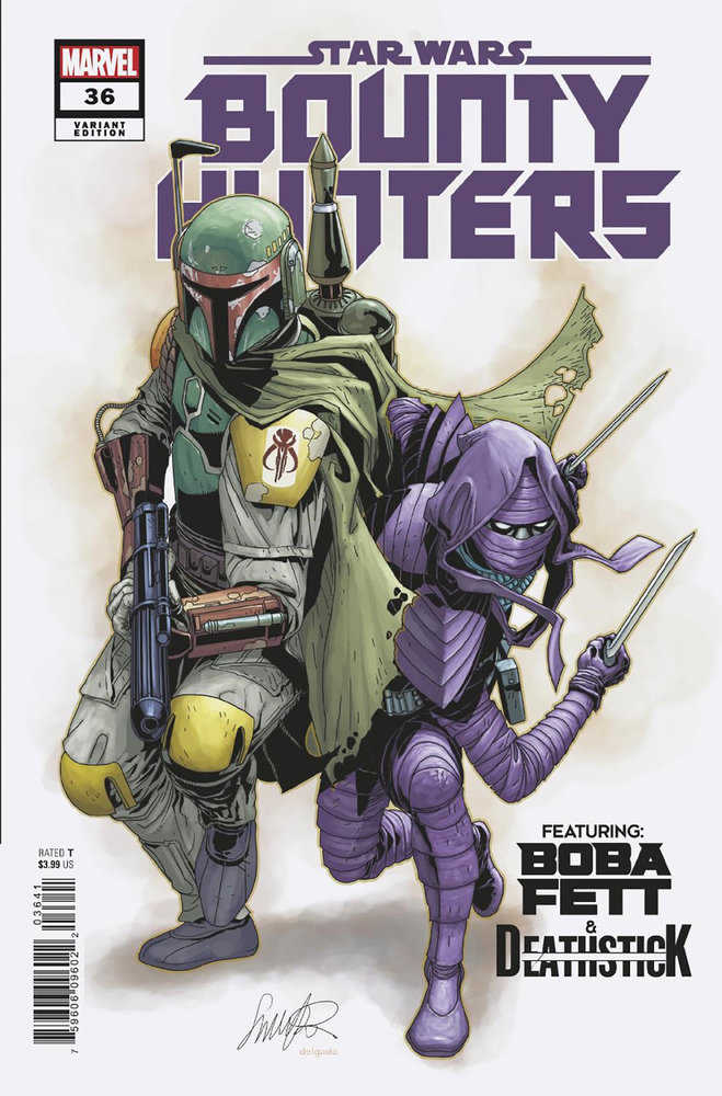 Star Wars: Bounty Hunters 36 Salvador Larroca  Boba Fett & Death Stick Variant