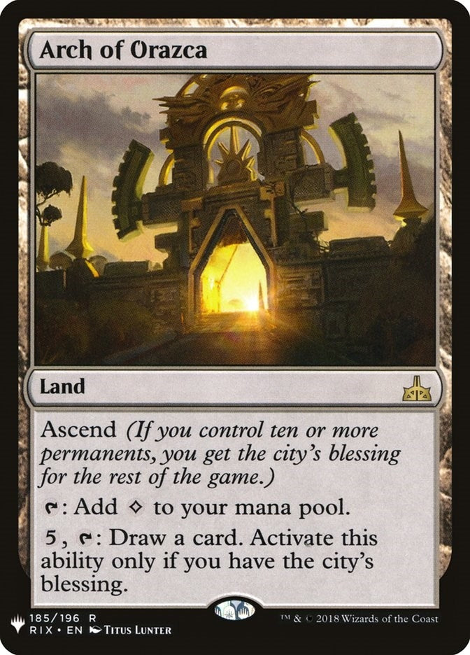 Arch of Orazca (185) [The List Reprints]