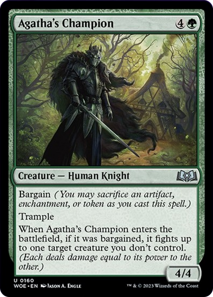 Agatha's Champion (160) [Wilds of Eldraine]
