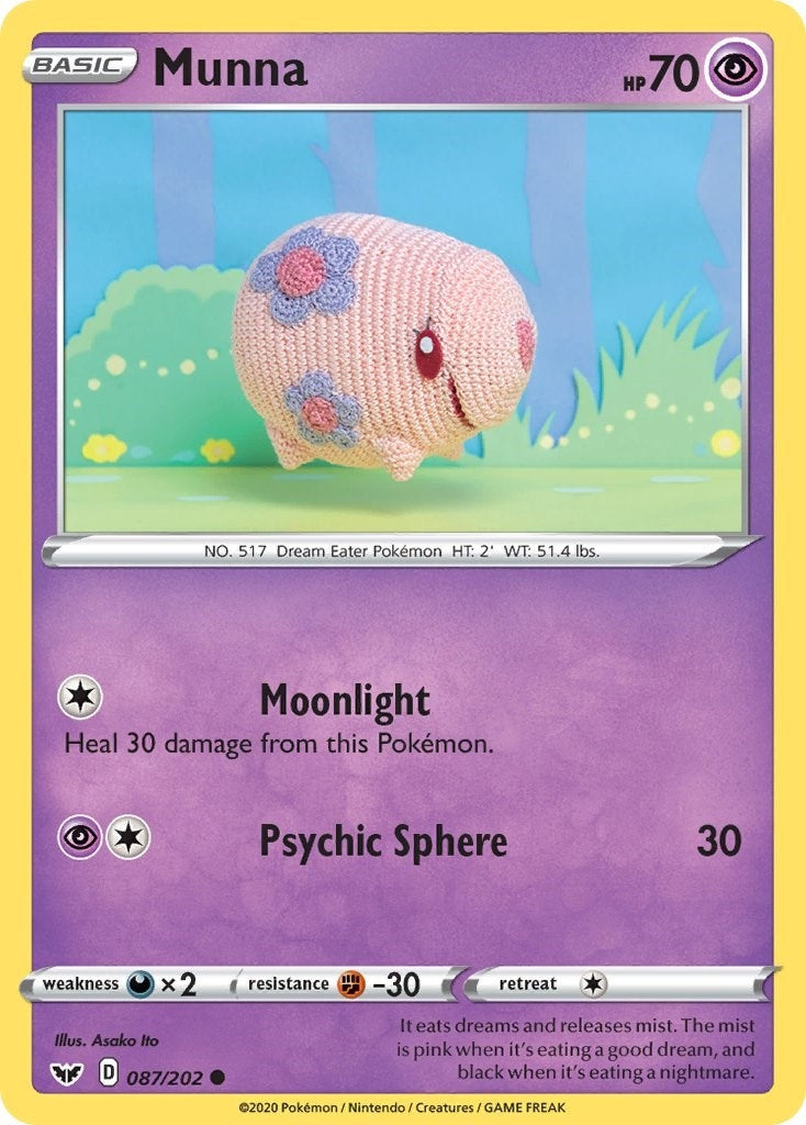 Image for Munna (087/202) [SWSH01: Sword & Shield Base Set] - Pokemon