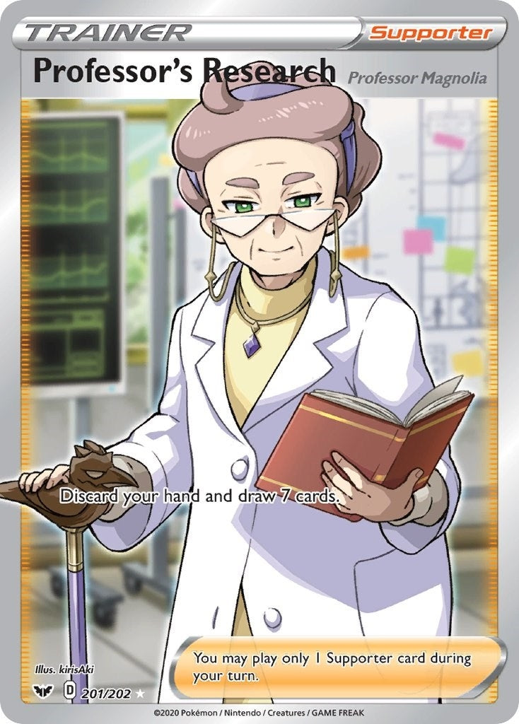 Image for Professor's Research (Full Art) (201/202) [SWSH01: Sword & Shield Base Set] - Pokemon