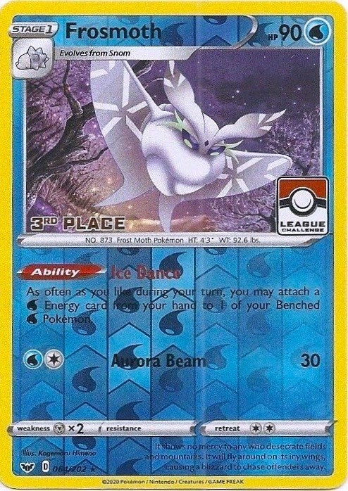 Image for Frosmoth - 064/202 (League Challenge) [3rd Place] (064/202) [League & Championship Cards] - Pokemon