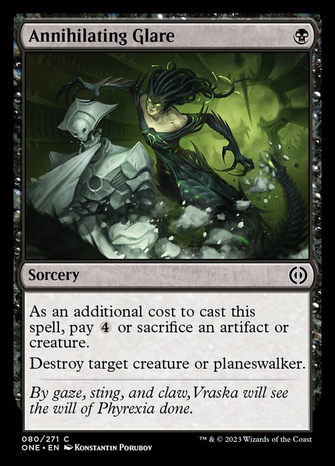Annihilating Glare (80) [Phyrexia: All Will Be One]