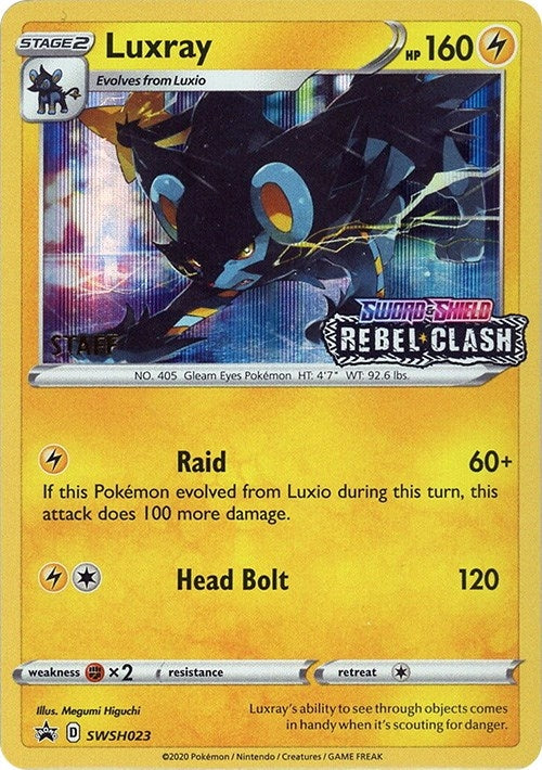 Image for Luxray - SWSH023 (Prerelease) [Staff] (SWSH023) [SWSH: Sword & Shield Promo Cards] - Pokemon
