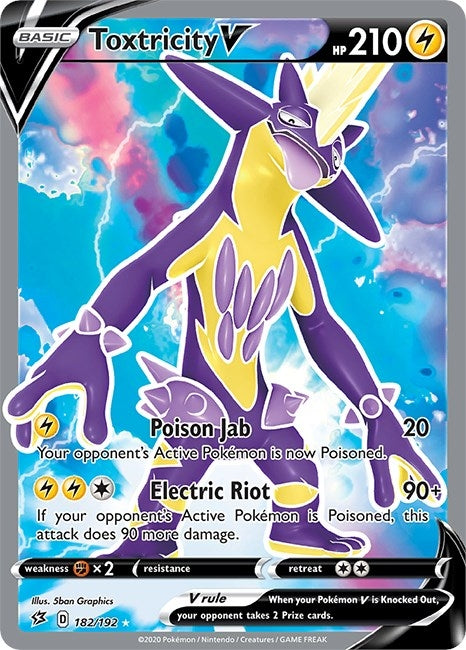 Image for Toxtricity V (Full Art) (182/192) [SWSH02: Rebel Clash] - Pokemon