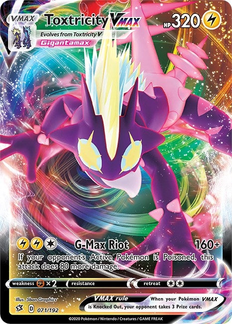Image for Toxtricity VMAX (071/192) [SWSH02: Rebel Clash] - Pokemon