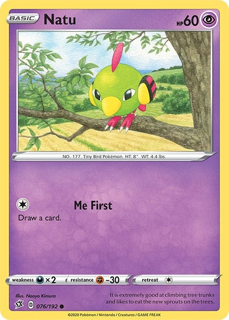 Image for Natu (076/192) [SWSH02: Rebel Clash] - Pokemon