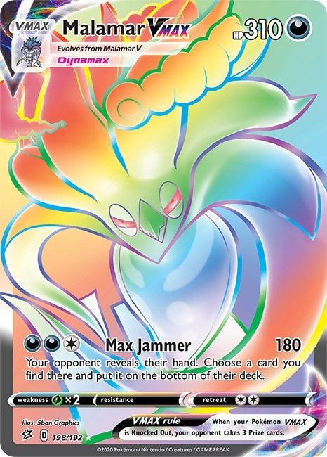 Image for Malamar VMAX (Secret) (198/192) [SWSH02: Rebel Clash] - Pokemon