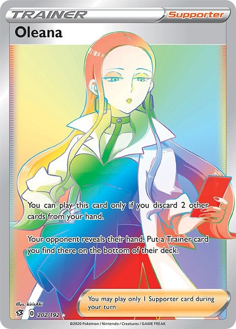 Image for Oleana (Secret) (202/192) [SWSH02: Rebel Clash] - Pokemon