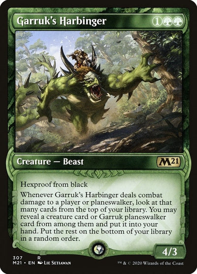 Garruk's Harbinger (Showcase) (307) (Core Set 2021)