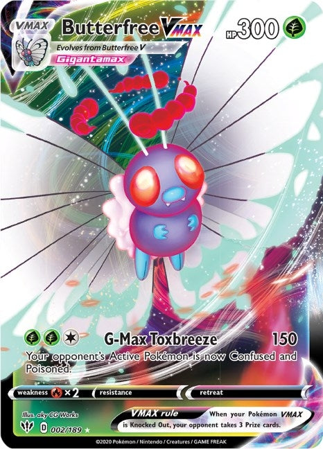 Image for Butterfree VMAX (002/189) [SWSH03: Darkness Ablaze] - Pokemon