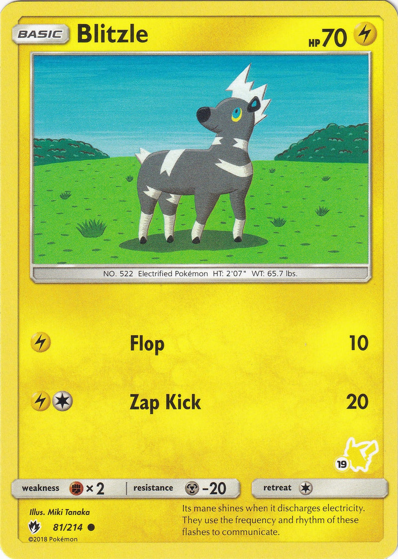 Image for Blitzle - 81/214 (#19 Pikachu Stamped) (081/214) [Battle Academy] - Pokemon