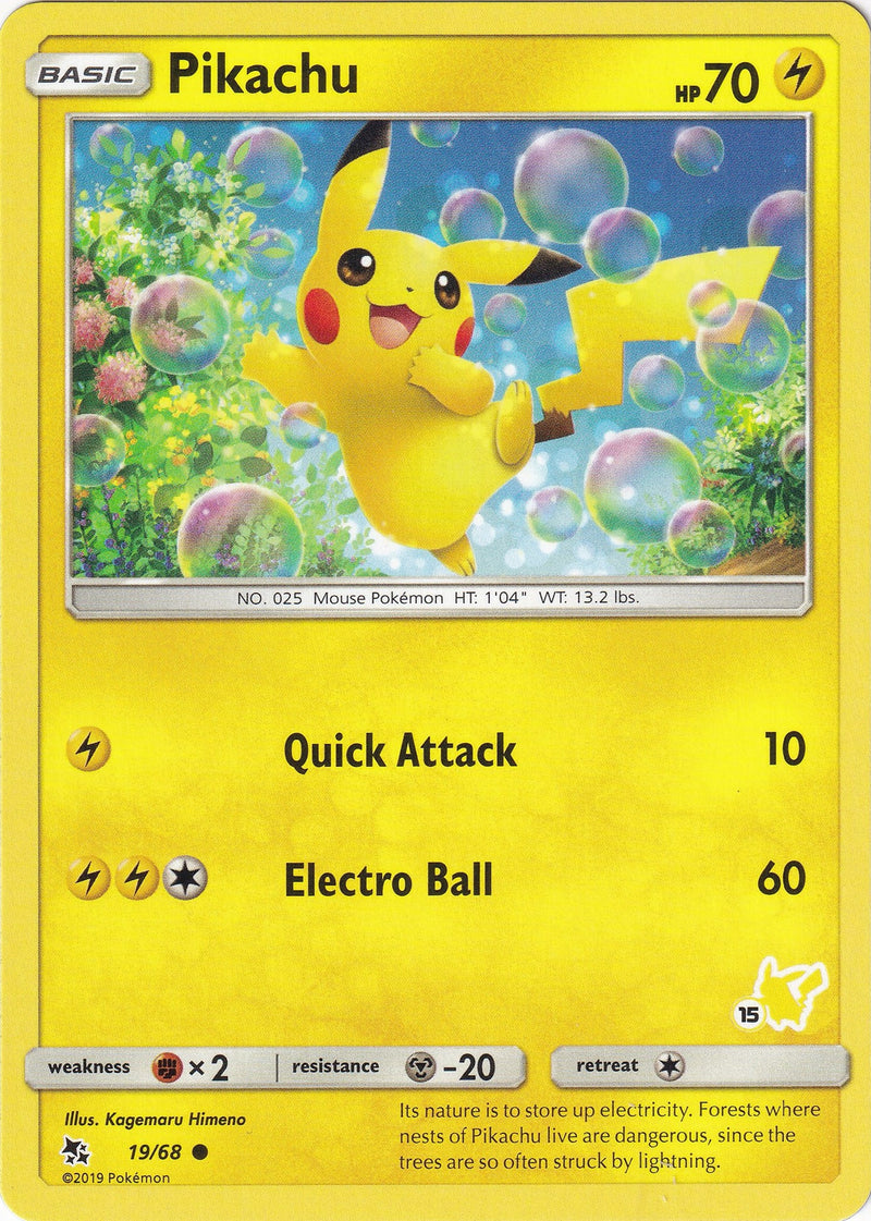 Image for Pikachu - 19/68 (#15 Pikachu Stamped) (019/068) [Battle Academy] - Pokemon