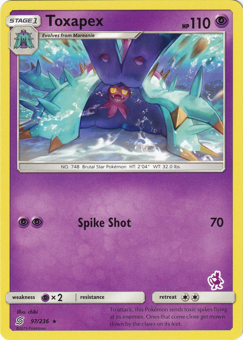 Image for Toxapex - 97/236 (Mewtwo Stamped) (097/236) [Battle Academy] - Pokemon