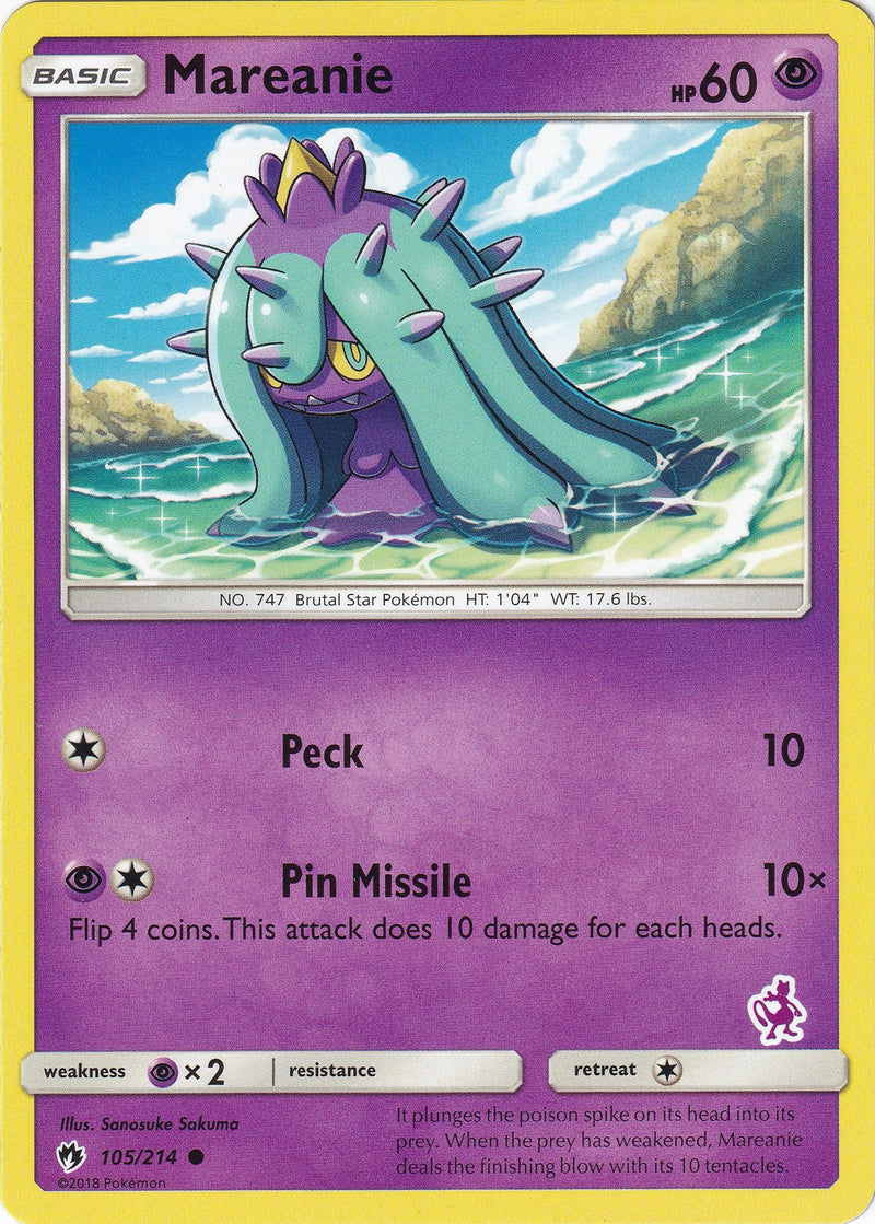 Image for Mareanie - 105/214 (Mewtwo Stamped) (105/214) [Battle Academy] - Pokemon