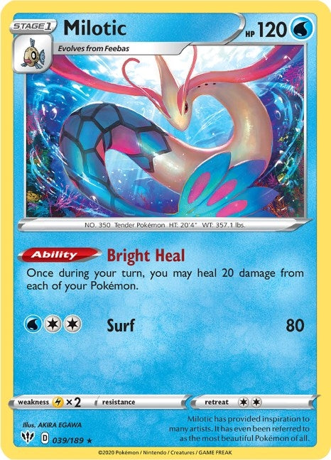 Image for Milotic (039/189) [SWSH03: Darkness Ablaze] - Pokemon
