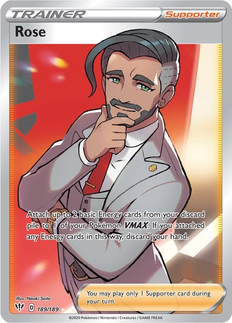 Image for Rose (Full Art) (189/189) [SWSH03: Darkness Ablaze] - Pokemon
