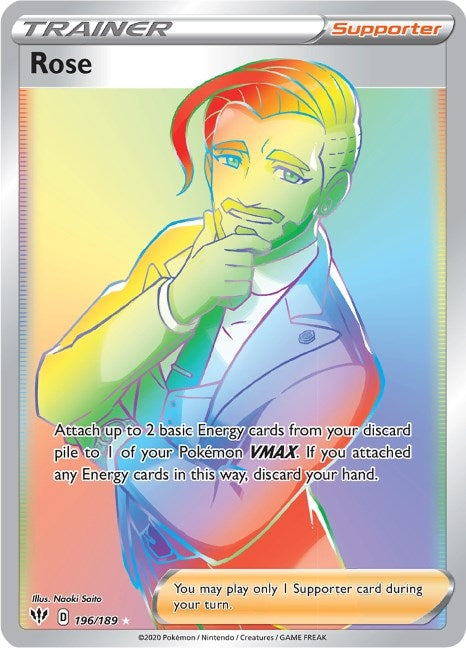 Image for Rose (Secret) (196/189) [SWSH03: Darkness Ablaze] - Pokemon