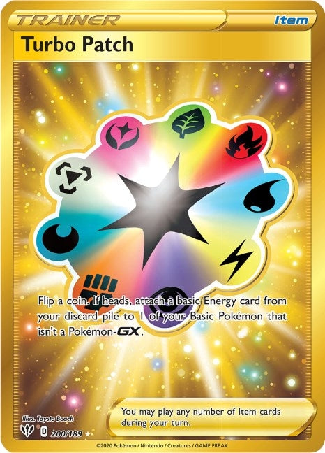 Image for Turbo Patch (Secret) (200/189) [SWSH03: Darkness Ablaze] - Pokemon